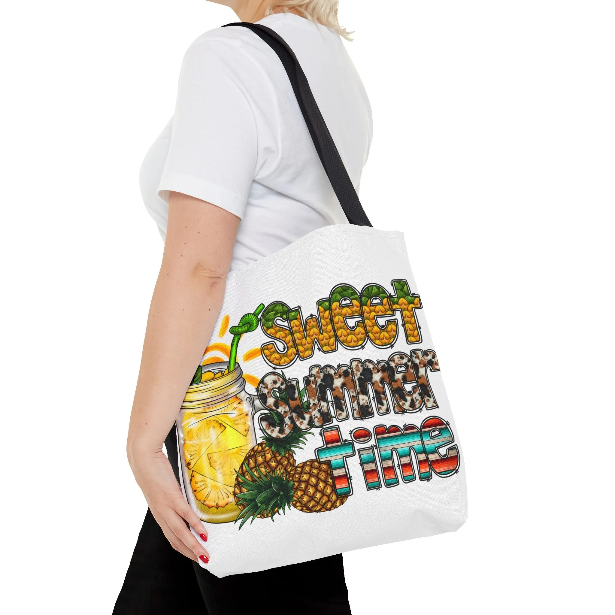 Sweet Summer Time Pineapple Tote Bag