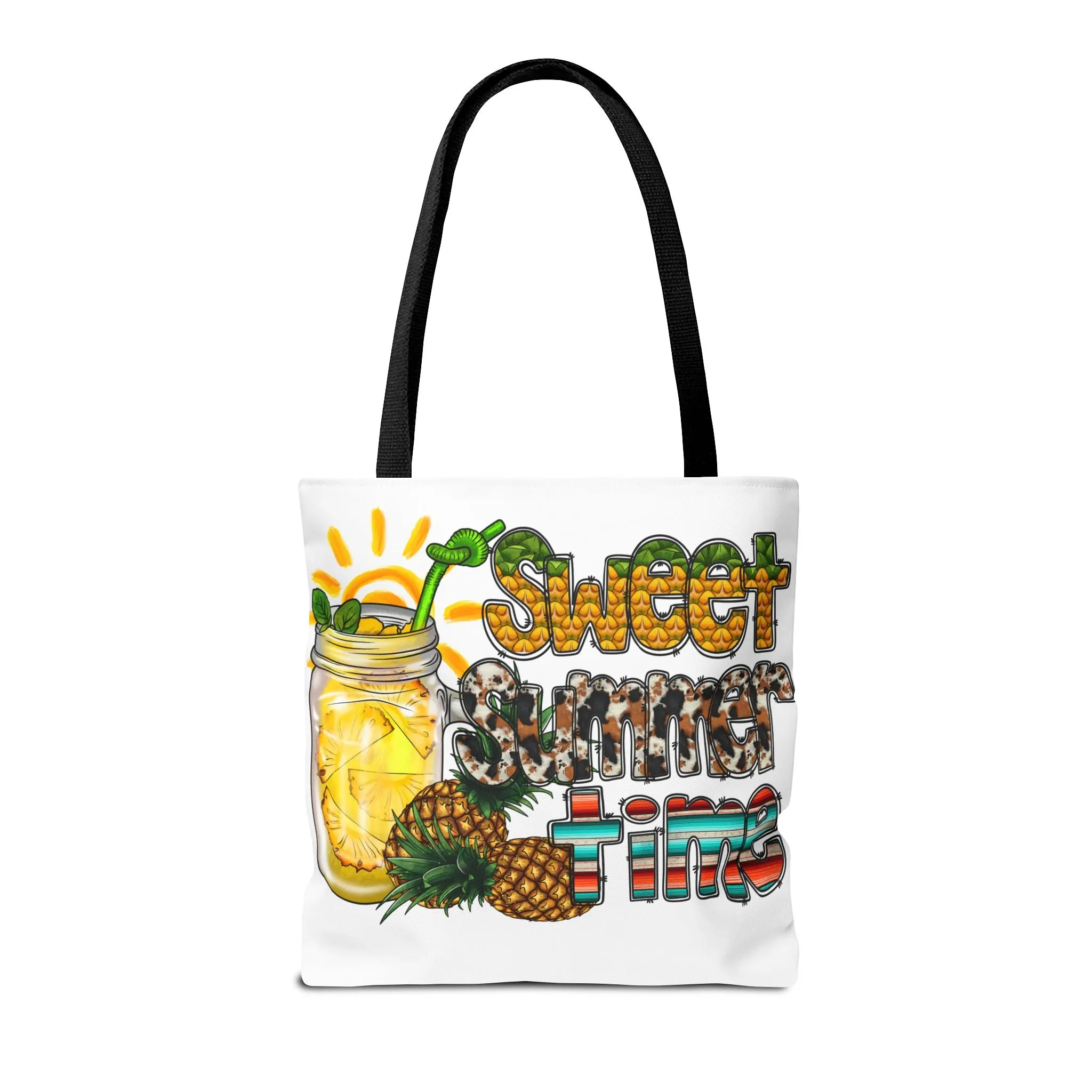 Sweet Summer Time Pineapple Tote Bag