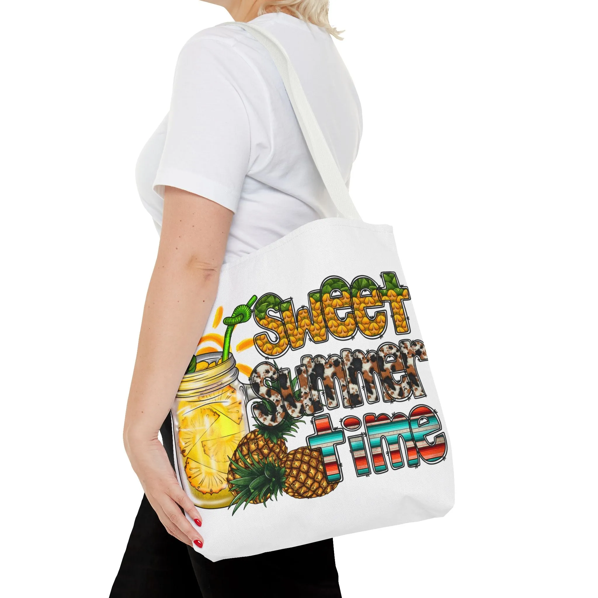Sweet Summer Time Pineapple Tote Bag