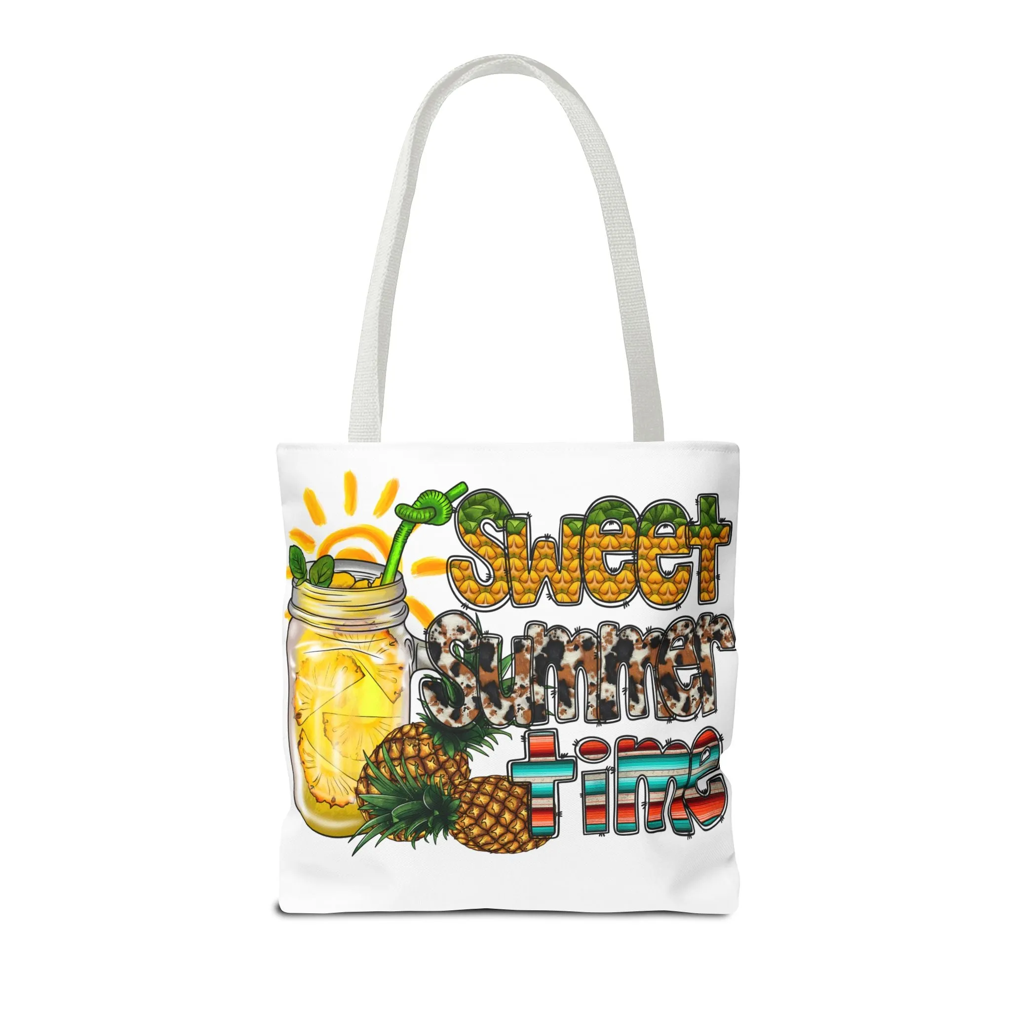 Sweet Summer Time Pineapple Tote Bag