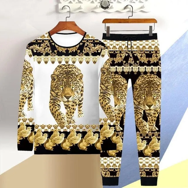 T-shirt men 3D casual suit