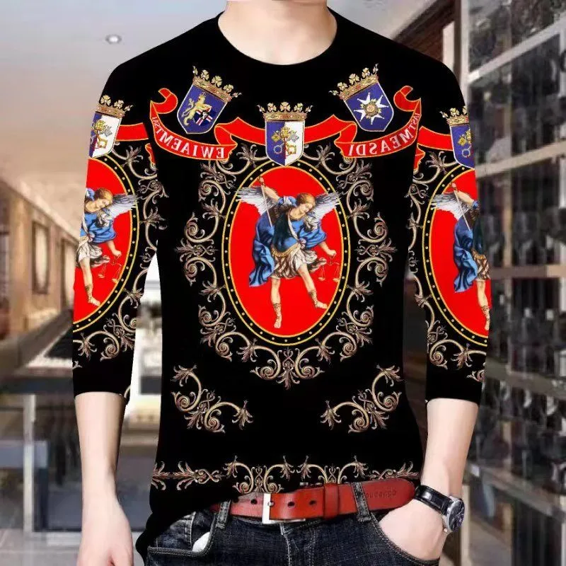 T-shirt men 3D casual suit