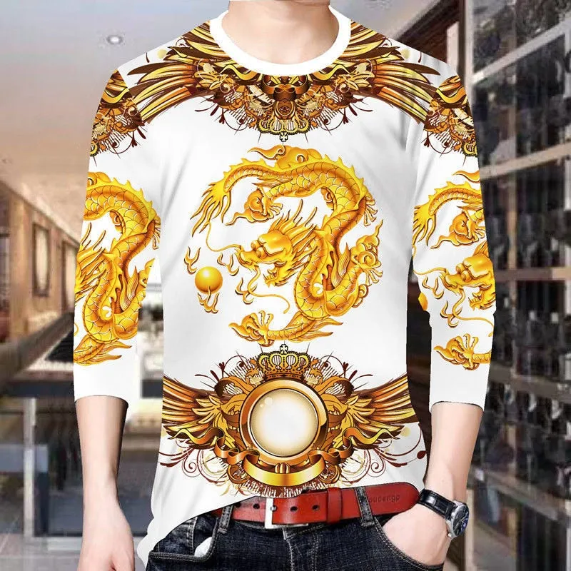 T-shirt men 3D casual suit