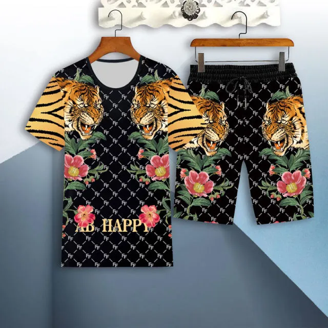 T-shirt men's suit 2-piece