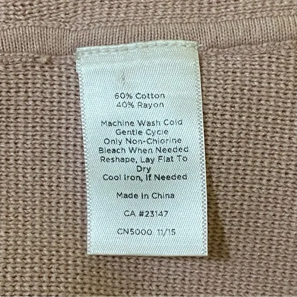Talbots Size P Light Pink Knit Button Front Blazer Cardigan Career Wear Girlcore