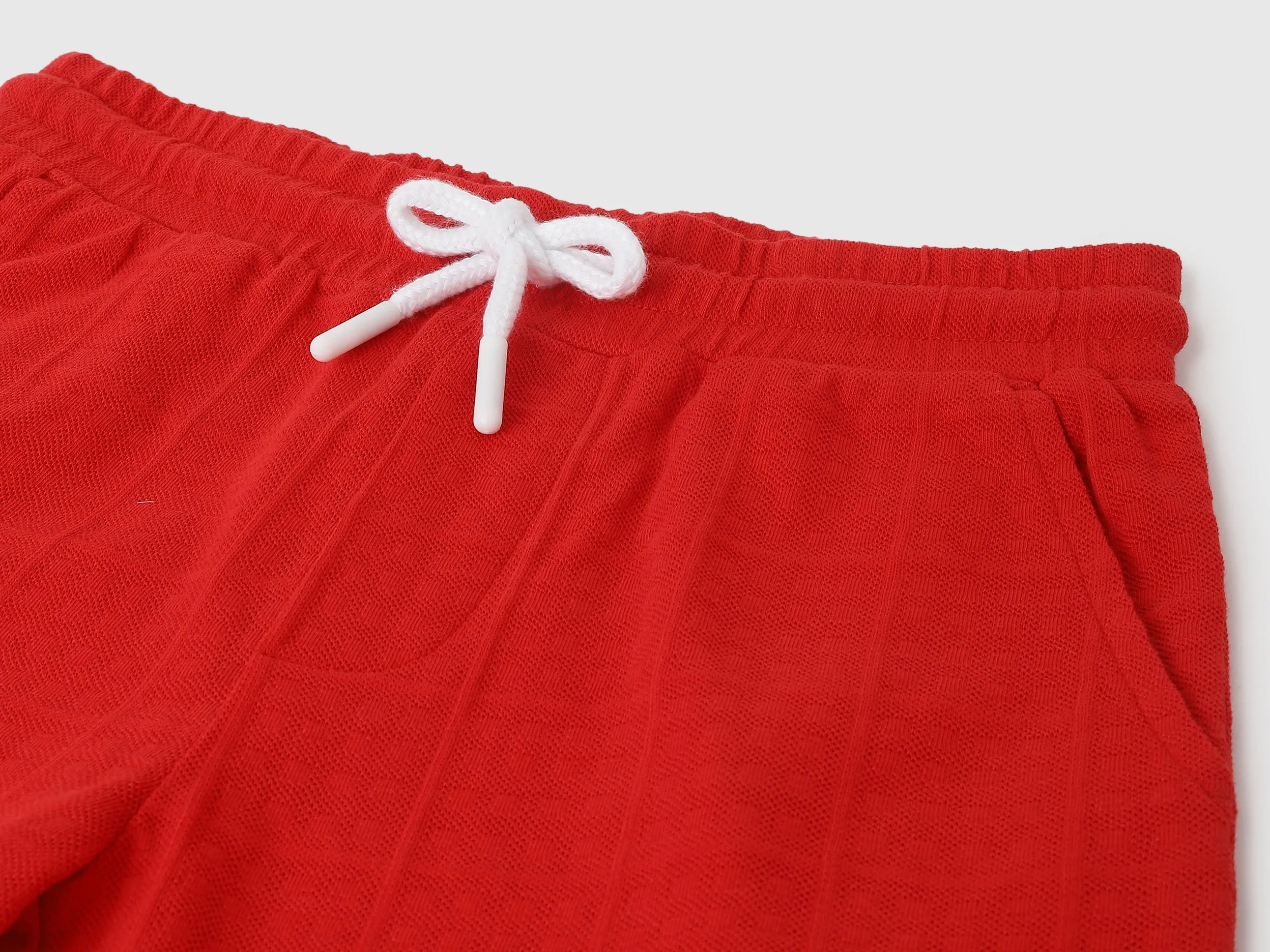 Textured Pattern Shorts