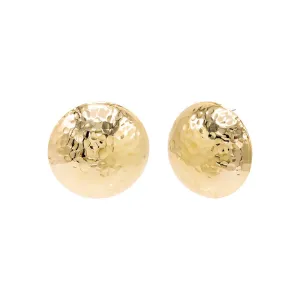 Textured Rounded Dome On The Ear Stud Earring