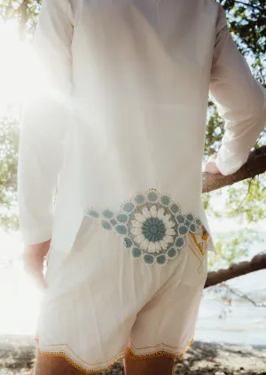 The Blue Crochet shirt - M