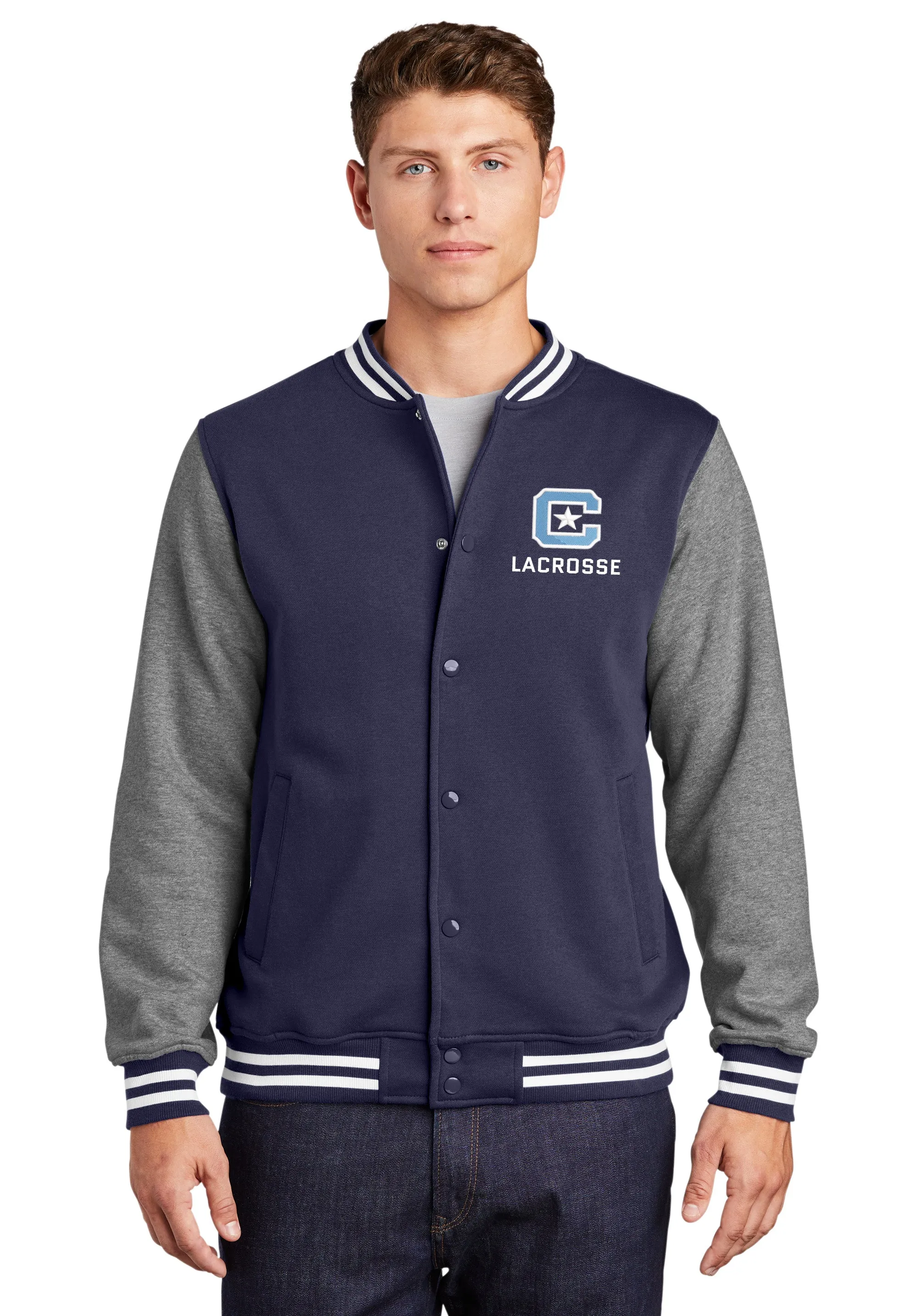 The Citadel C, Club Sports - Lacrosse, Fleece Letterman Jacket
