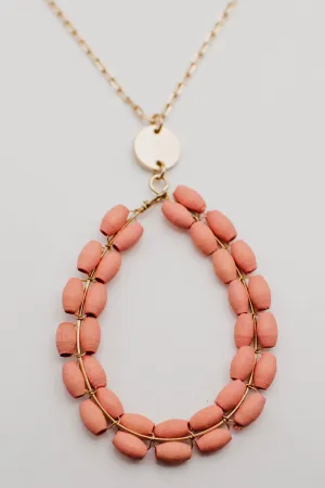 The Cody Bead Teardrop Necklace