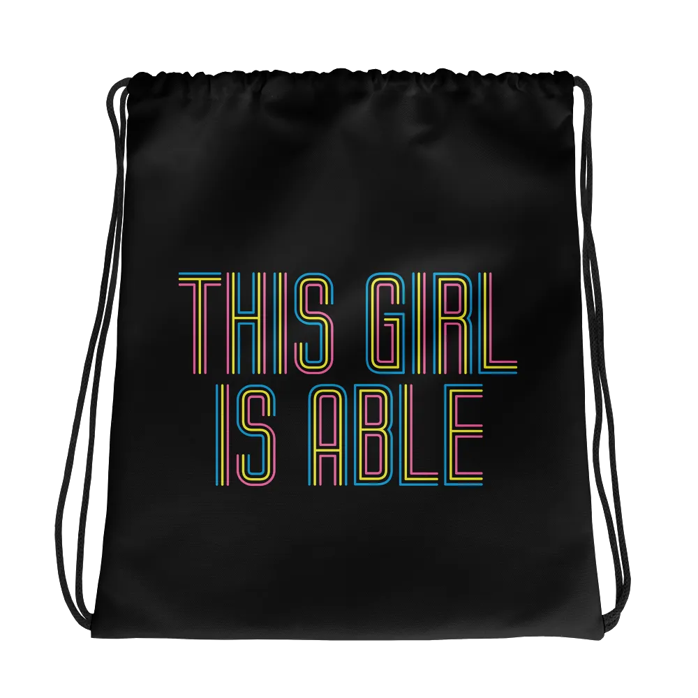 This Girl is Able (Drawstring Bag)