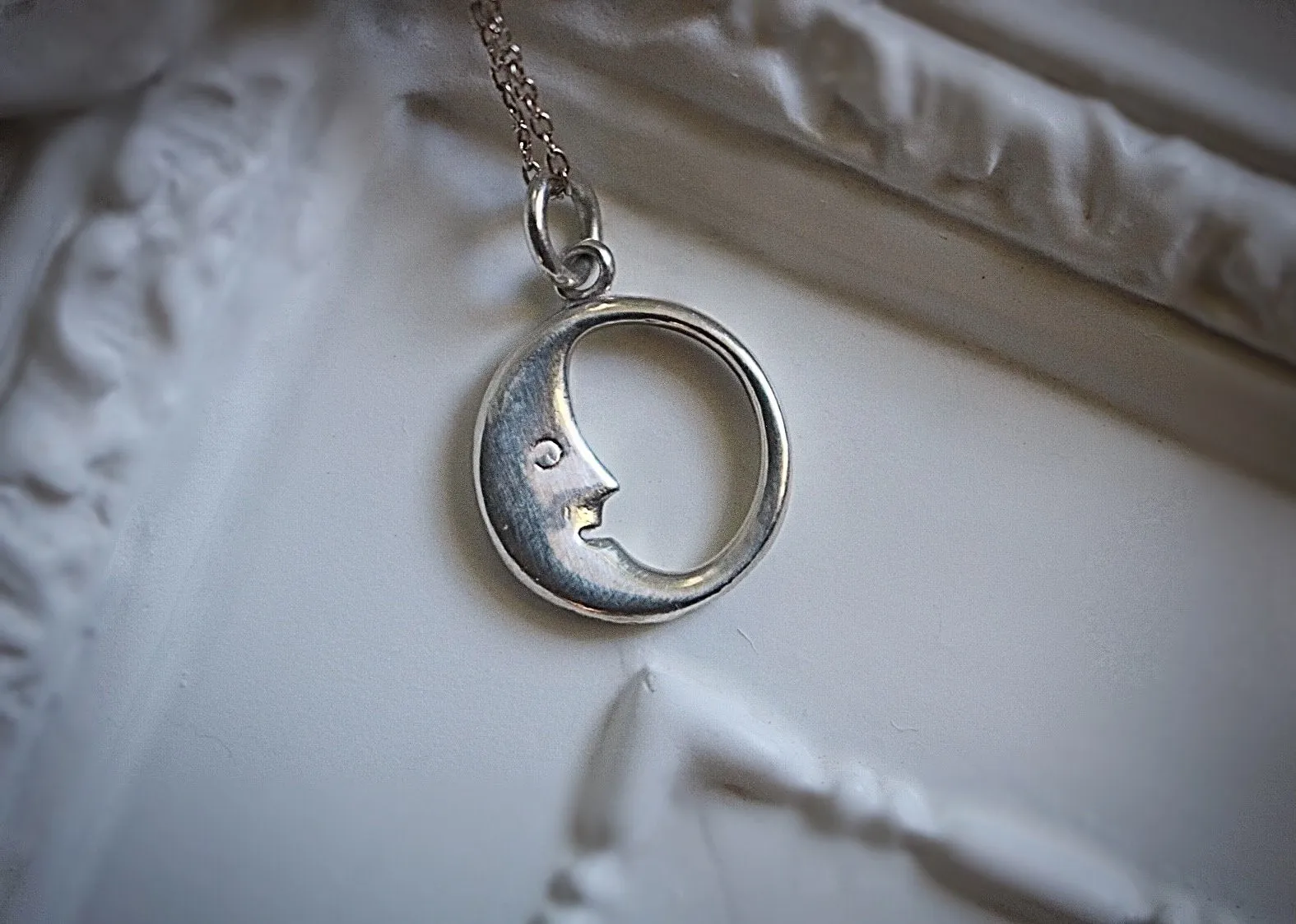 Tiffany & Co. “Man in the Moon” Sterling Silver Necklace
