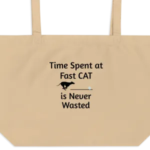 Time Spent at Fast CAT X-Large Tote/ Shopping Bags