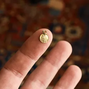 Tiny Vintage Saint Christopher Pendant