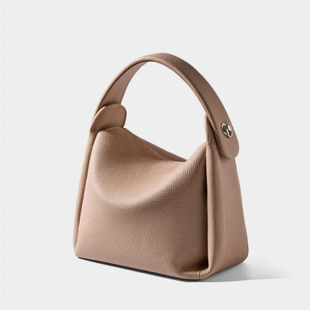 Top Layer Cowhide Genuine Leather Handbag with Shoulder/Crossbody Strap