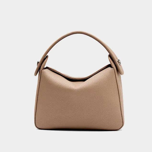 Top Layer Cowhide Genuine Leather Handbag with Shoulder/Crossbody Strap