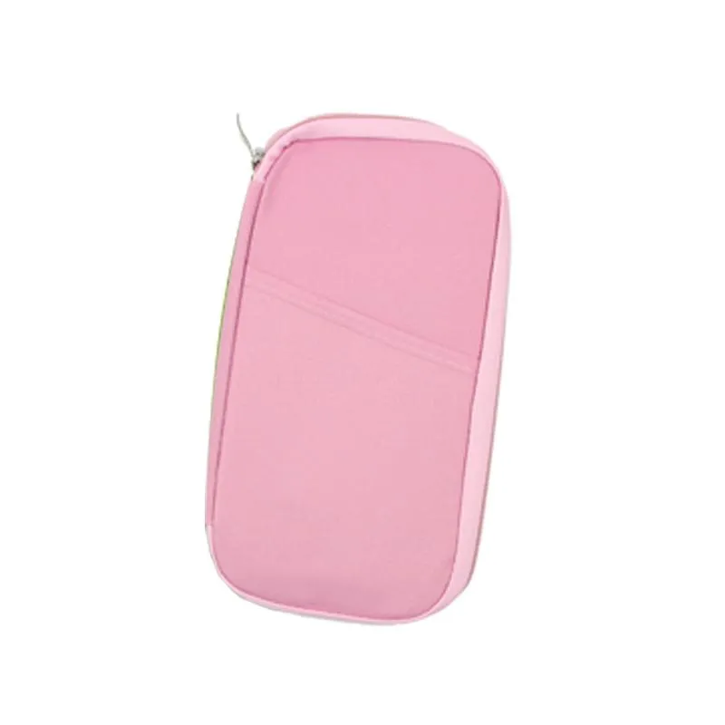 Travel Document Pouch With Internal Mesh Compartments
