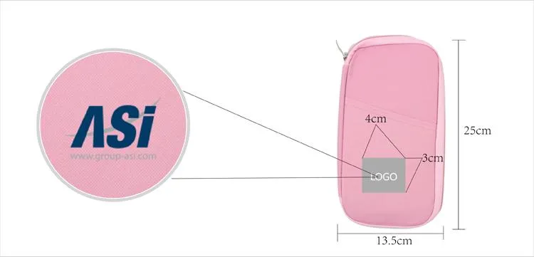 Travel Document Pouch With Internal Mesh Compartments