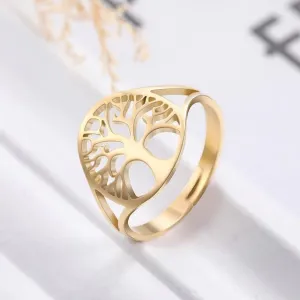Tree of Life Ring Viking Stainless Steel