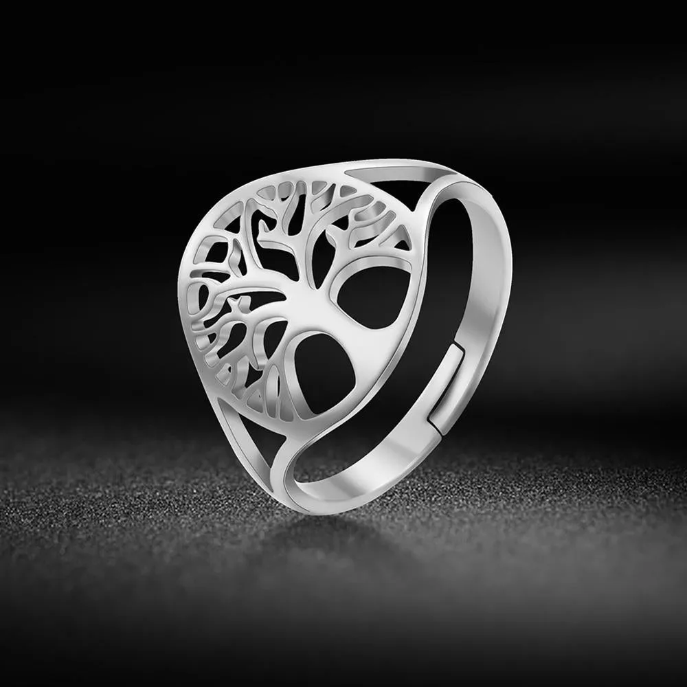 Tree of Life Ring Viking Stainless Steel