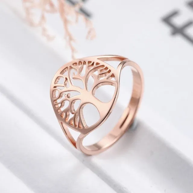 Tree of Life Ring Viking Stainless Steel