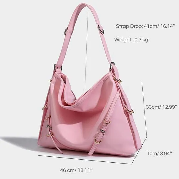 Trendy Large Soft Shoulder Bag