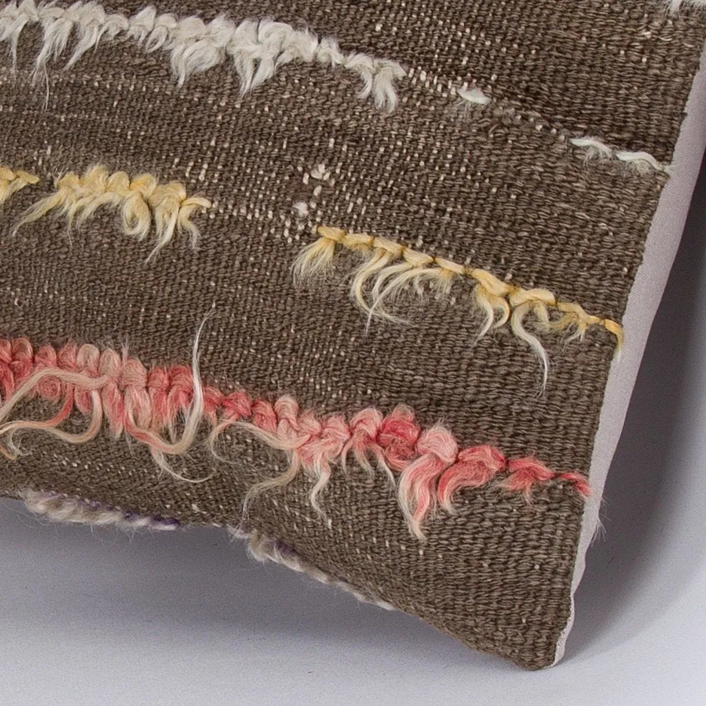 Tulu Multiple Color Kilim Pillow Cover 16x16 7441
