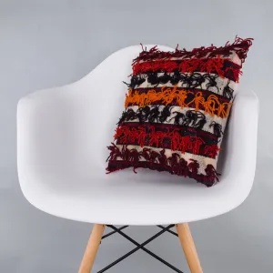 Tulu Multiple Color Kilim Pillow Cover 16x16 7598