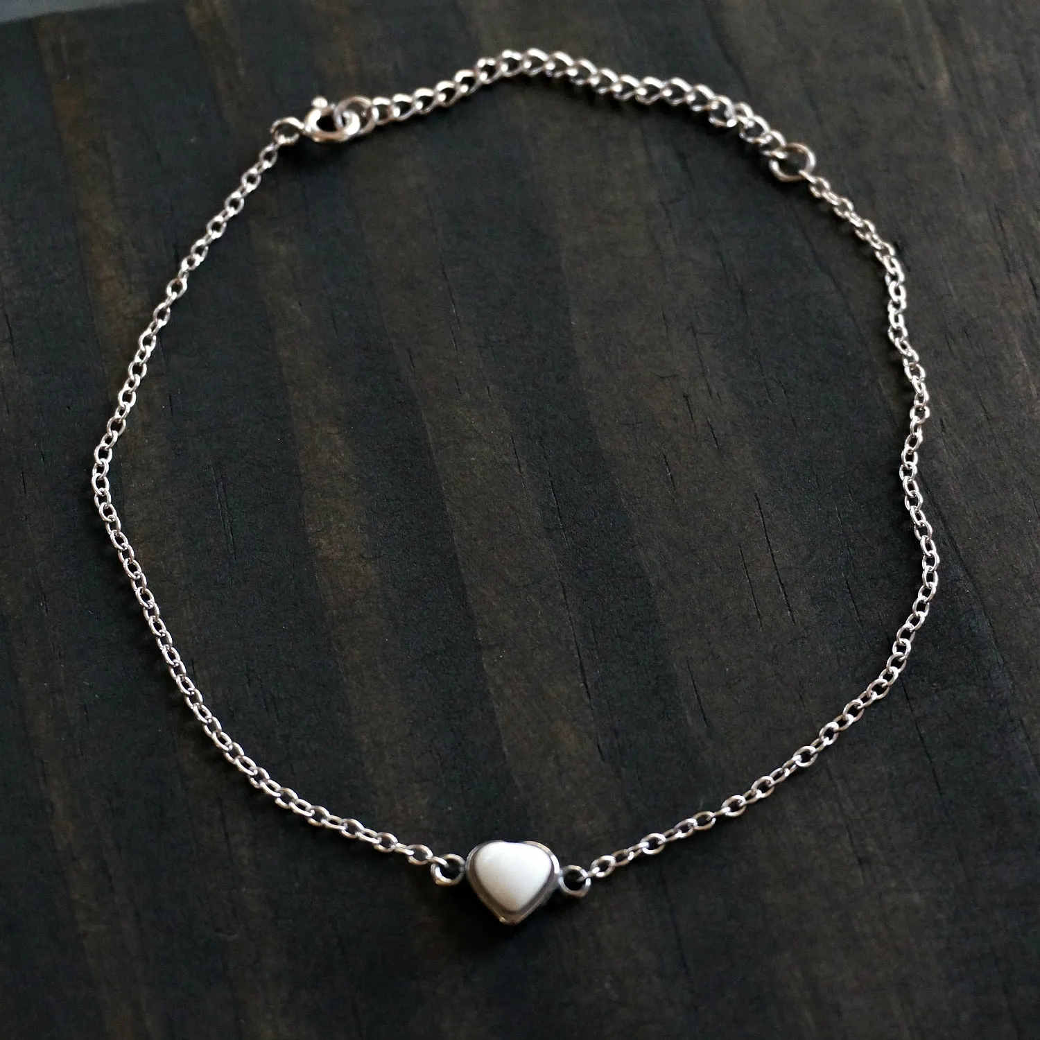 Turquoise Heart Anklet