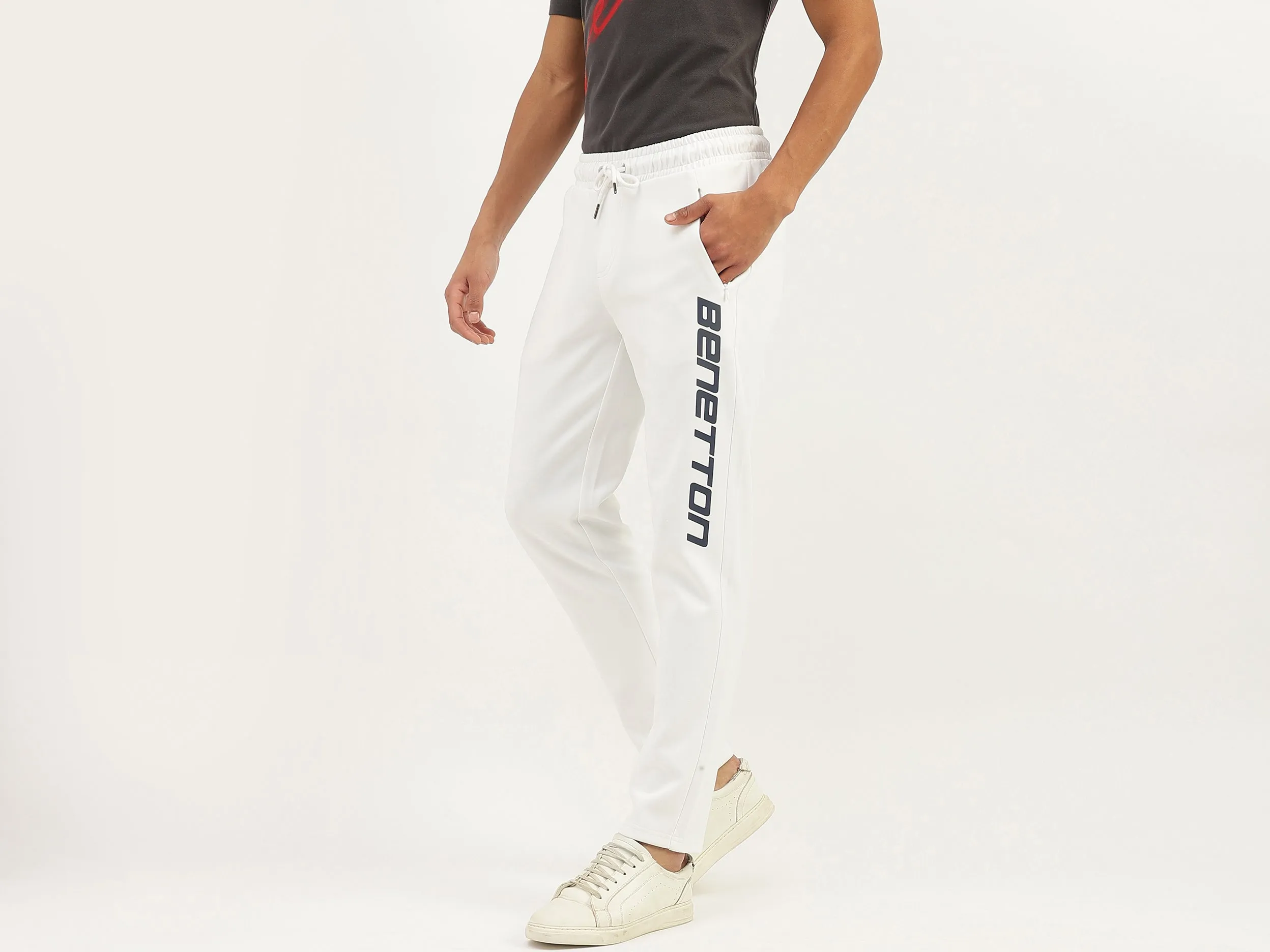 Typography Baggy Fit Trackpants
