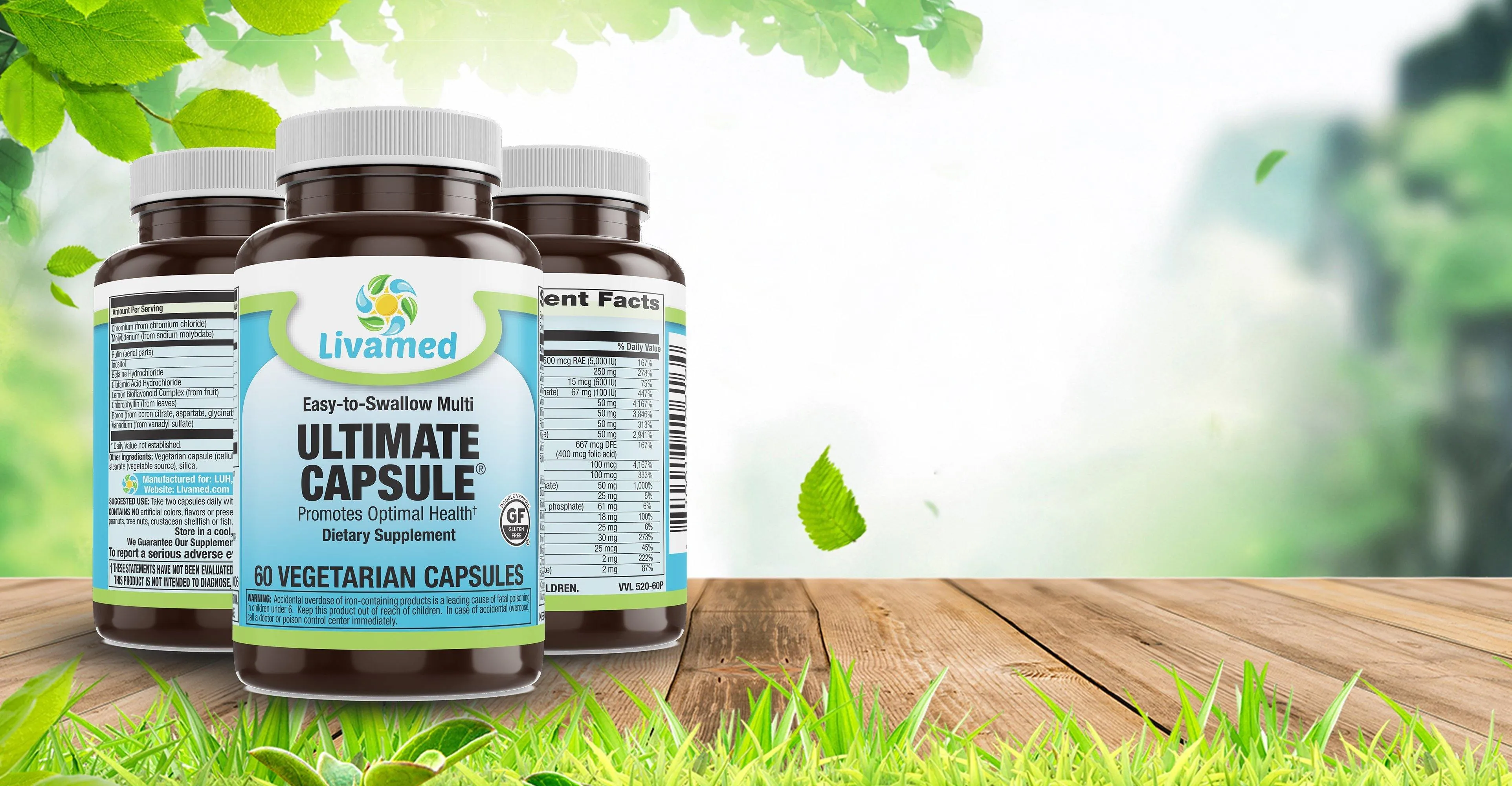 Ultimate Capsule® Multivitamin Multimineral Complete Veg 60 Count