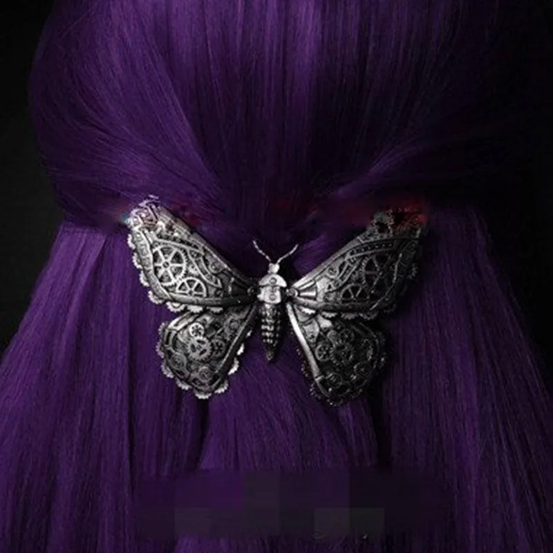 Unique Viking Black Oversized Crow Hair Clip
