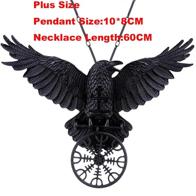 Unique Viking Black Oversized Crow Hair Clip