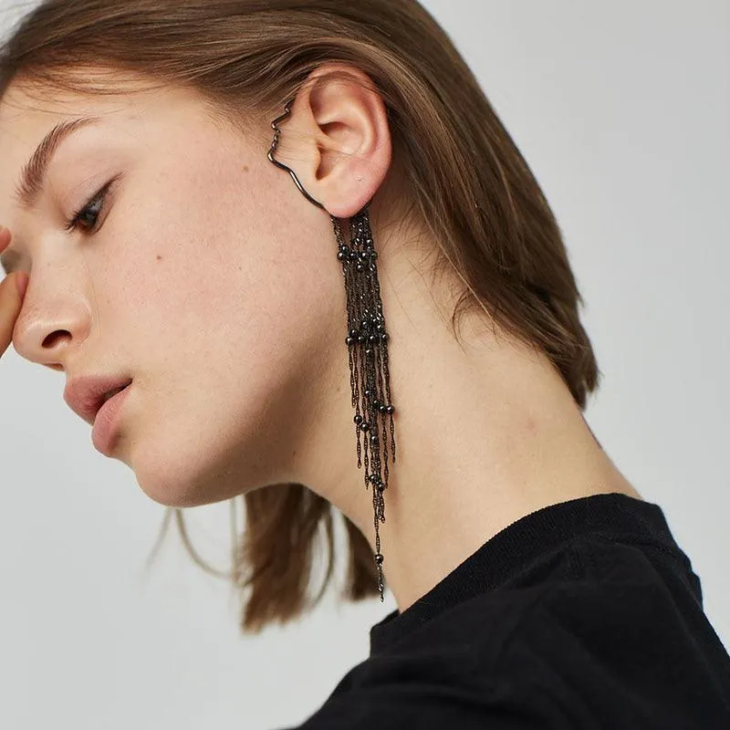 Unique Viking Black Oversized Crow Hair Clip