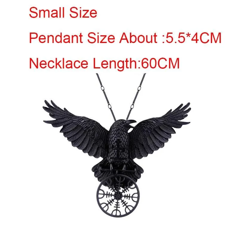 Unique Viking Black Oversized Crow Hair Clip