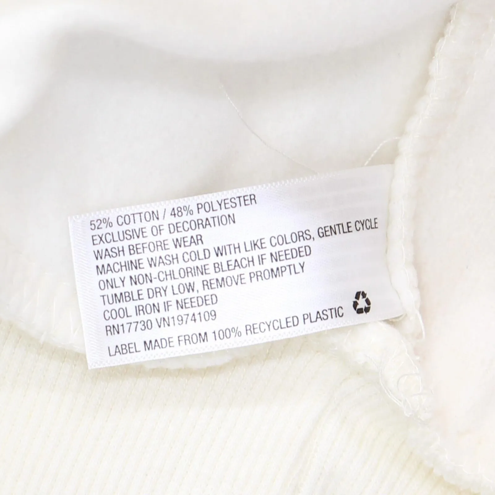 Universal Thread Women's Patchwork Hooded Sweatshirt Off-White L