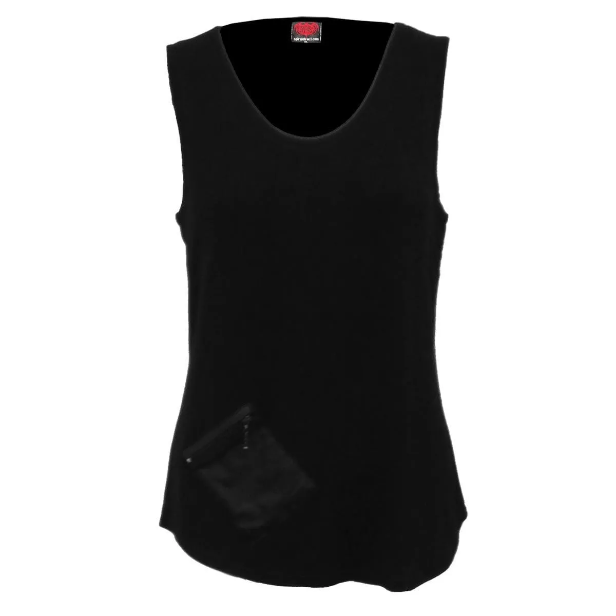 URBAN FASHION - Zip Pouch Vest Black