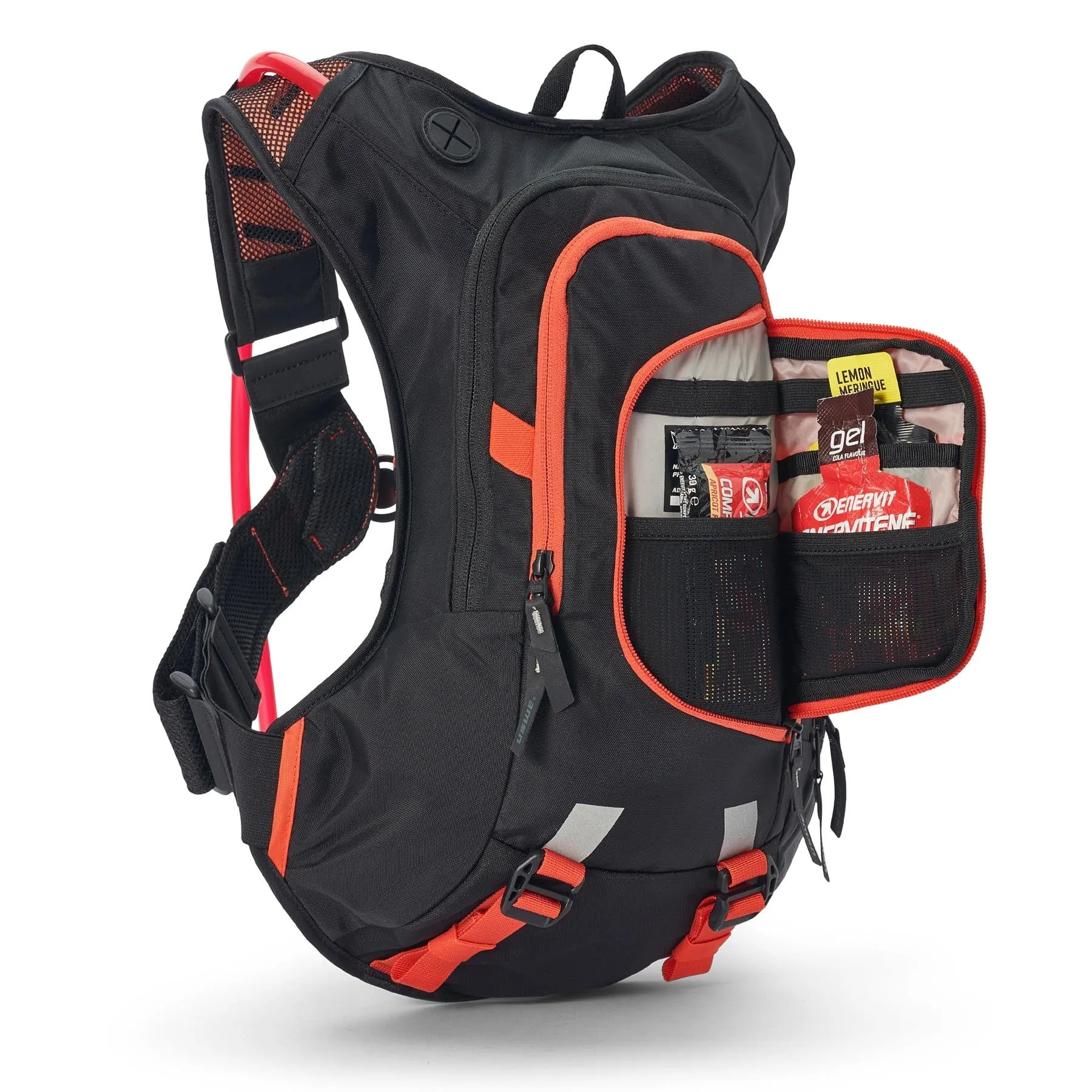 USWE MOTO Hydro 12L Hydration System Backpack - Black/Factory Orange