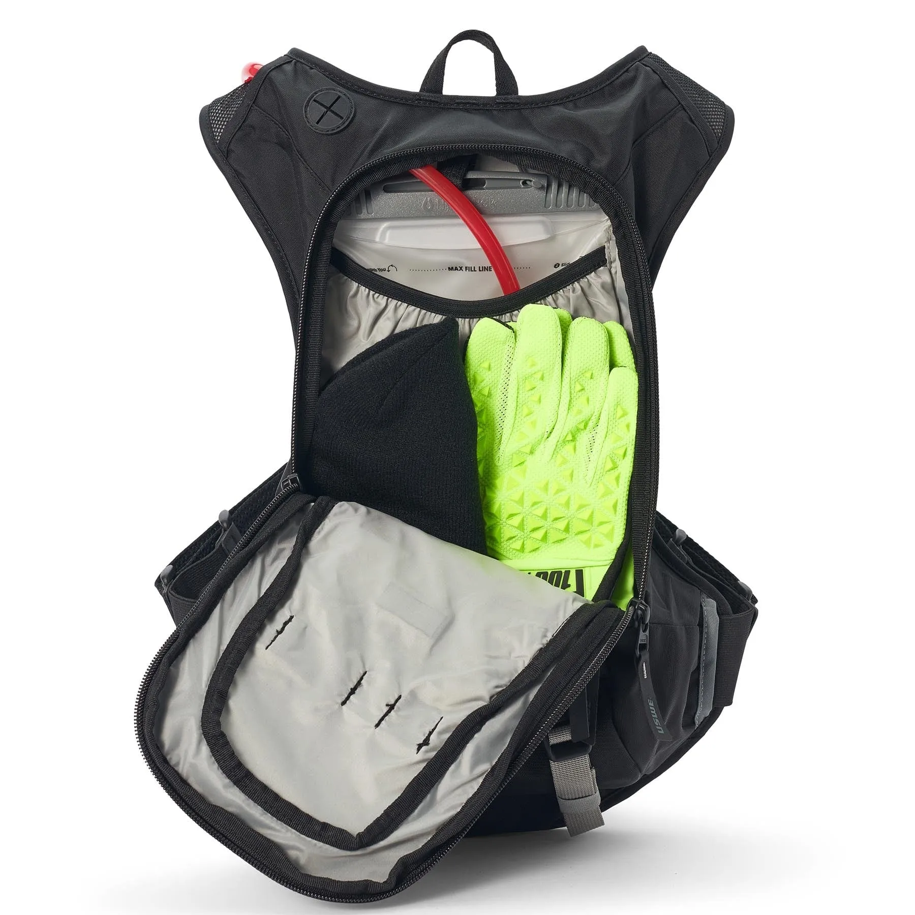 USWE MOTO Hydro 8L Hydration System Backpack - Black/Grey