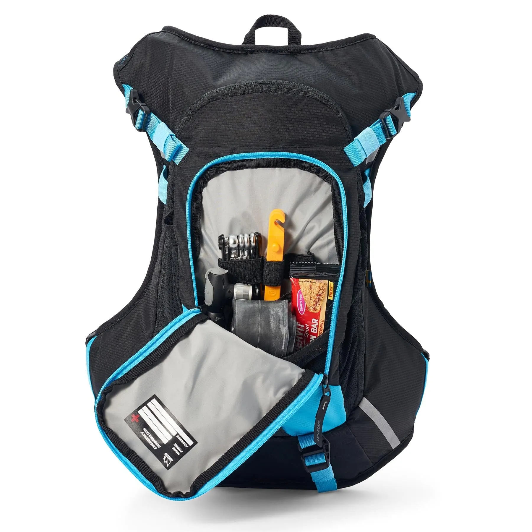 USWE MTB Hydro 12L Hydration System Backpack - Black/Horizon Blue