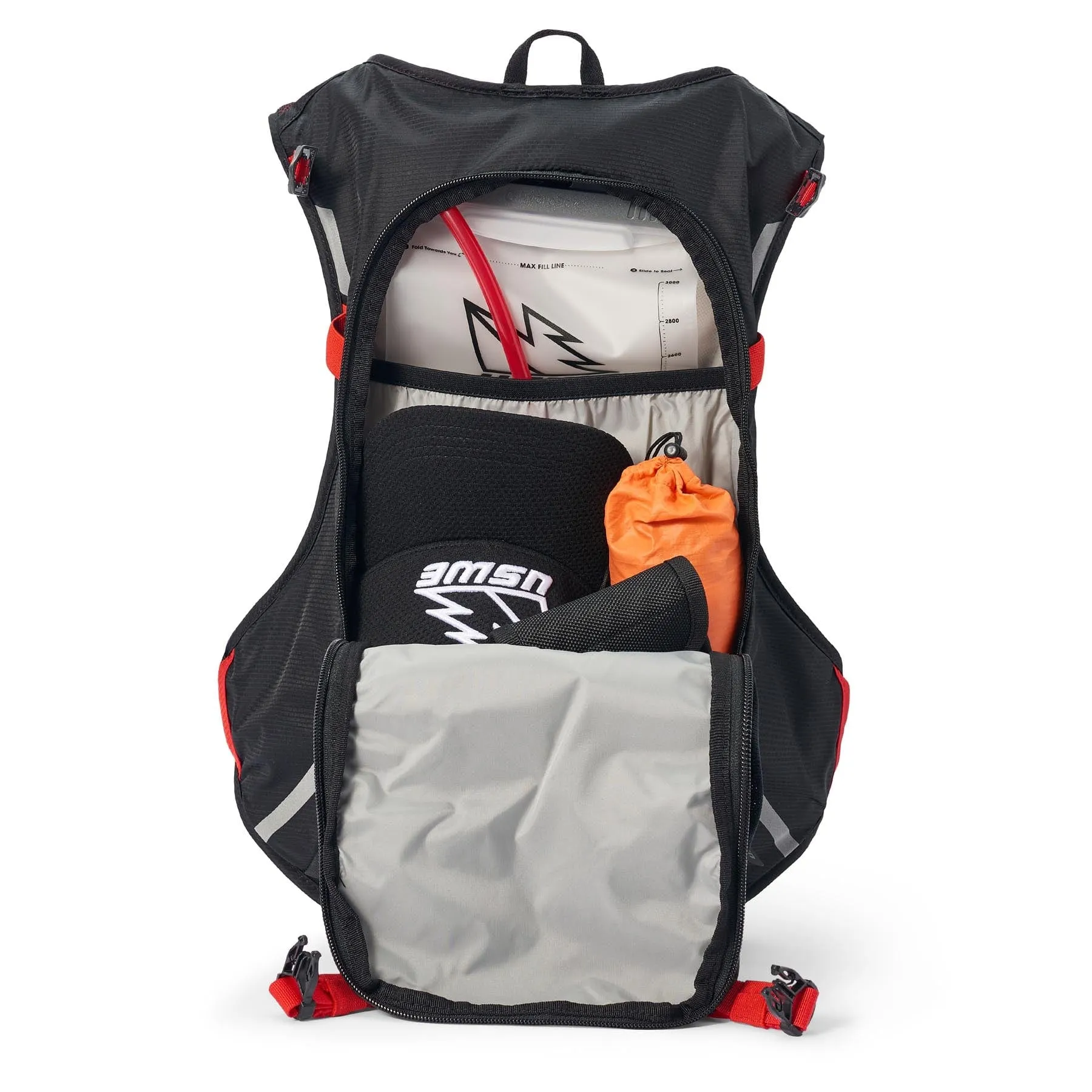 USWE MTB Hydro 12L Hydration System Backpack - Black/Red
