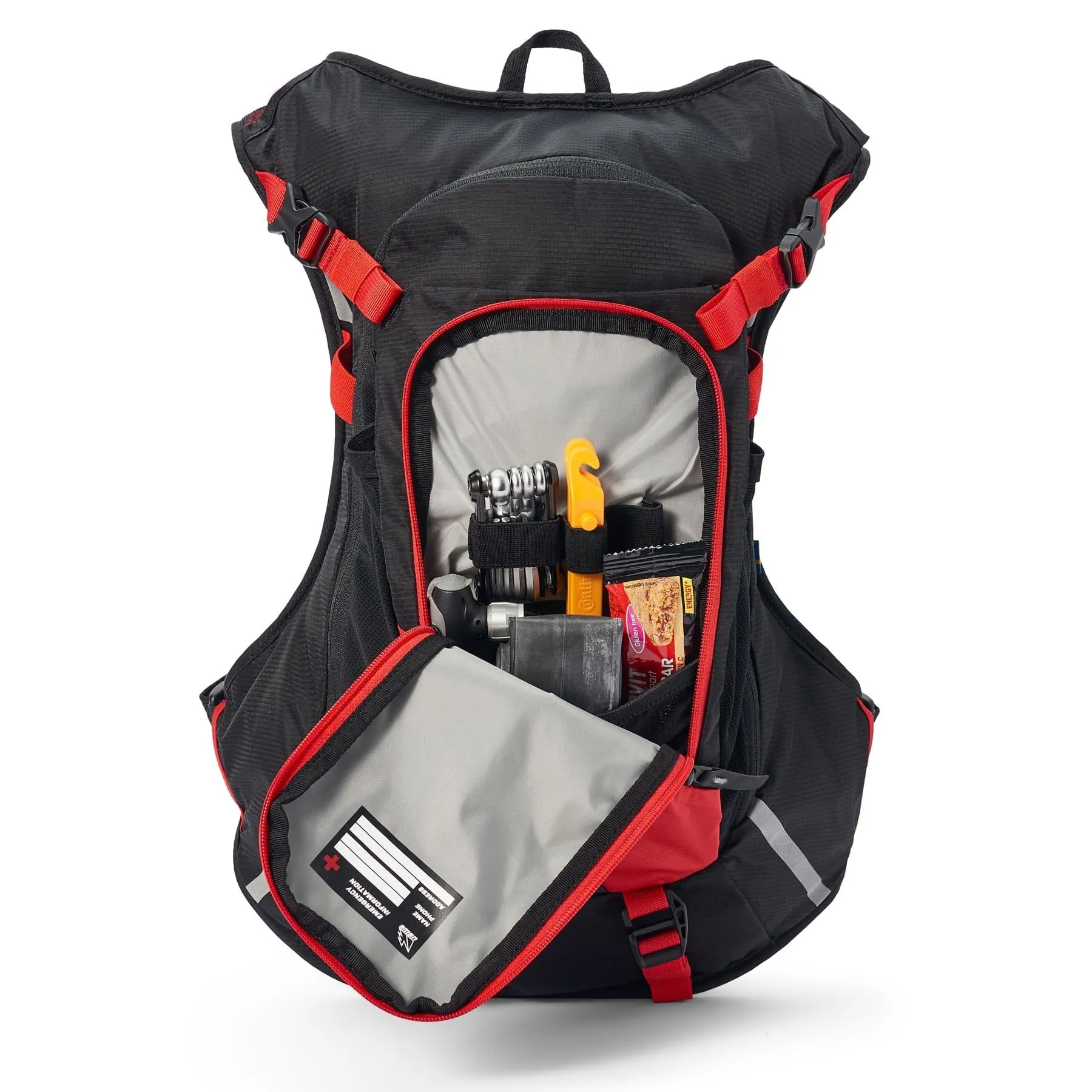 USWE MTB Hydro 12L Hydration System Backpack - Black/Red