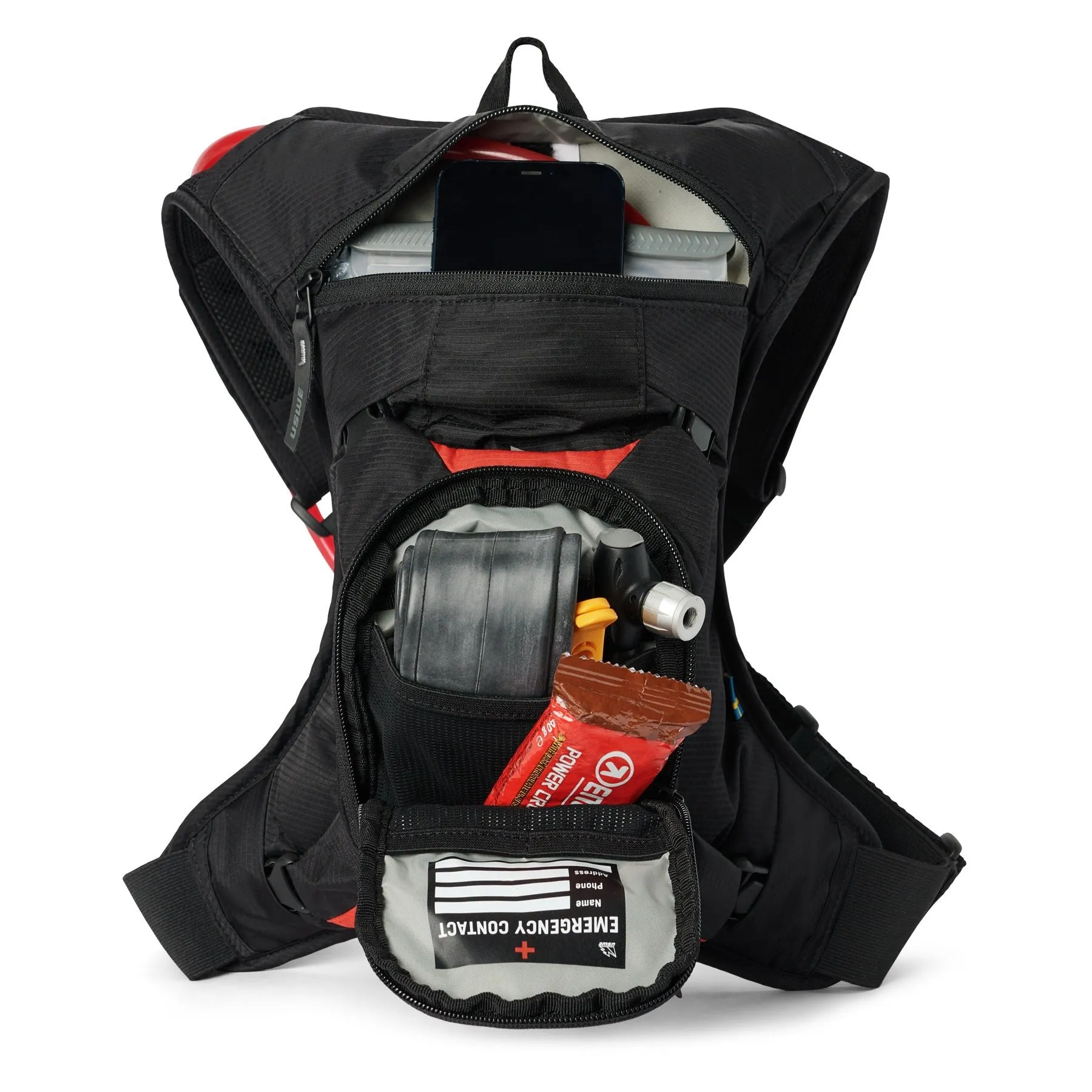 USWE MTB Hydro 3L Hydration System Backpack - Black/Red