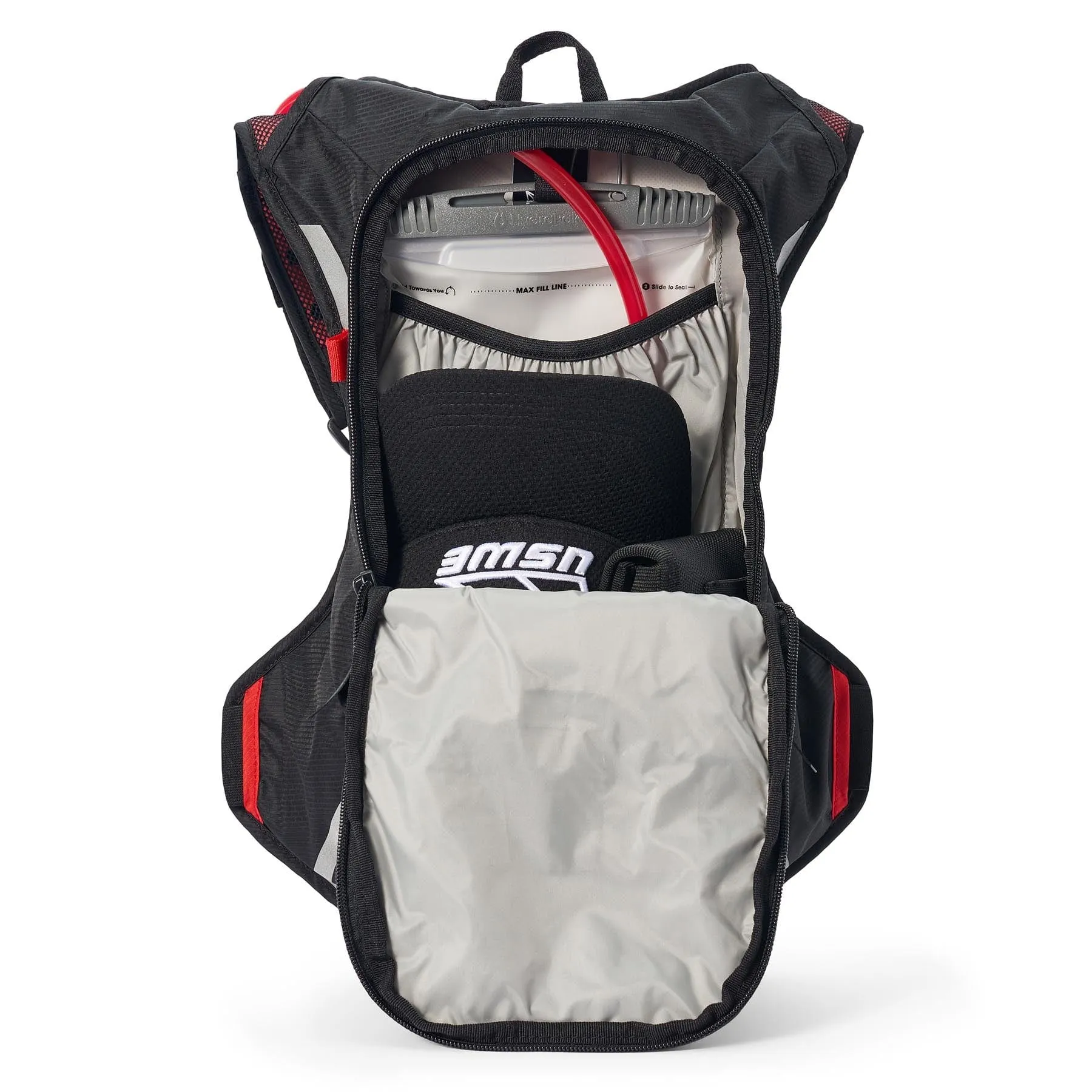 USWE MTB Hydro 8L Hydration System Backpack - Black/Red