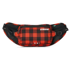 USWE Waist 2L Hydration Compatible Hip Pack - Flannel Red