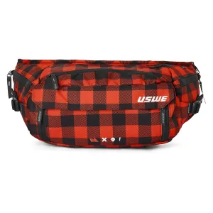 USWE Waist 6L Hydration Compatible Hip Pack - Flannel Red