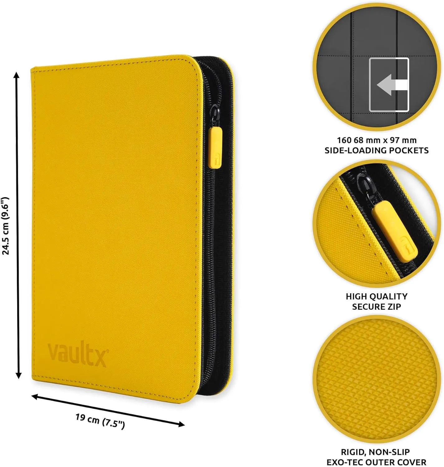 Vault X Premium Exo-Tec® Zip Binder 4 Pocket Trading Card Album Folder