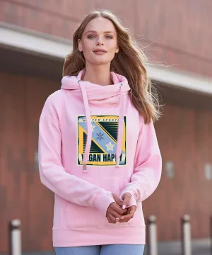 Vegan Unisex Winter Sports Cross Neck Hoodie | Multiple Colours