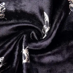 Velvet Triangle Crop Top With Adjustable Chain Strap