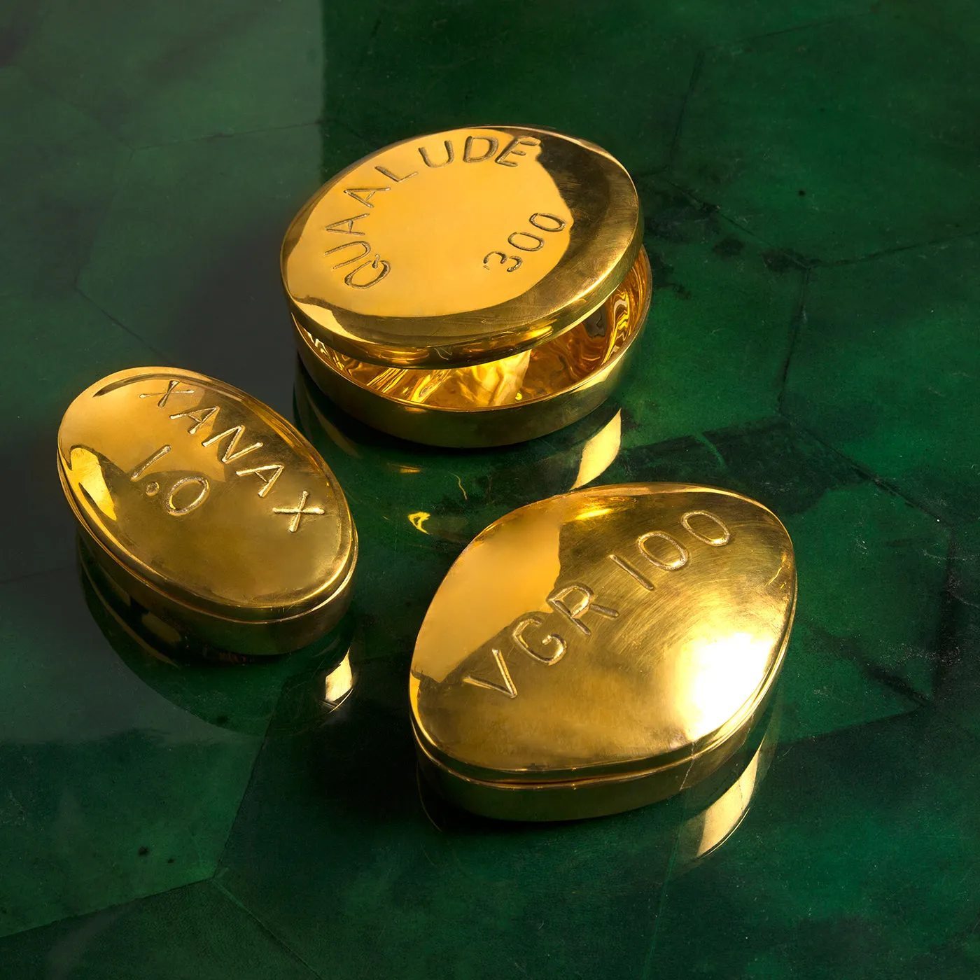 Viagra Brass Pill Box from Jonathan Adler